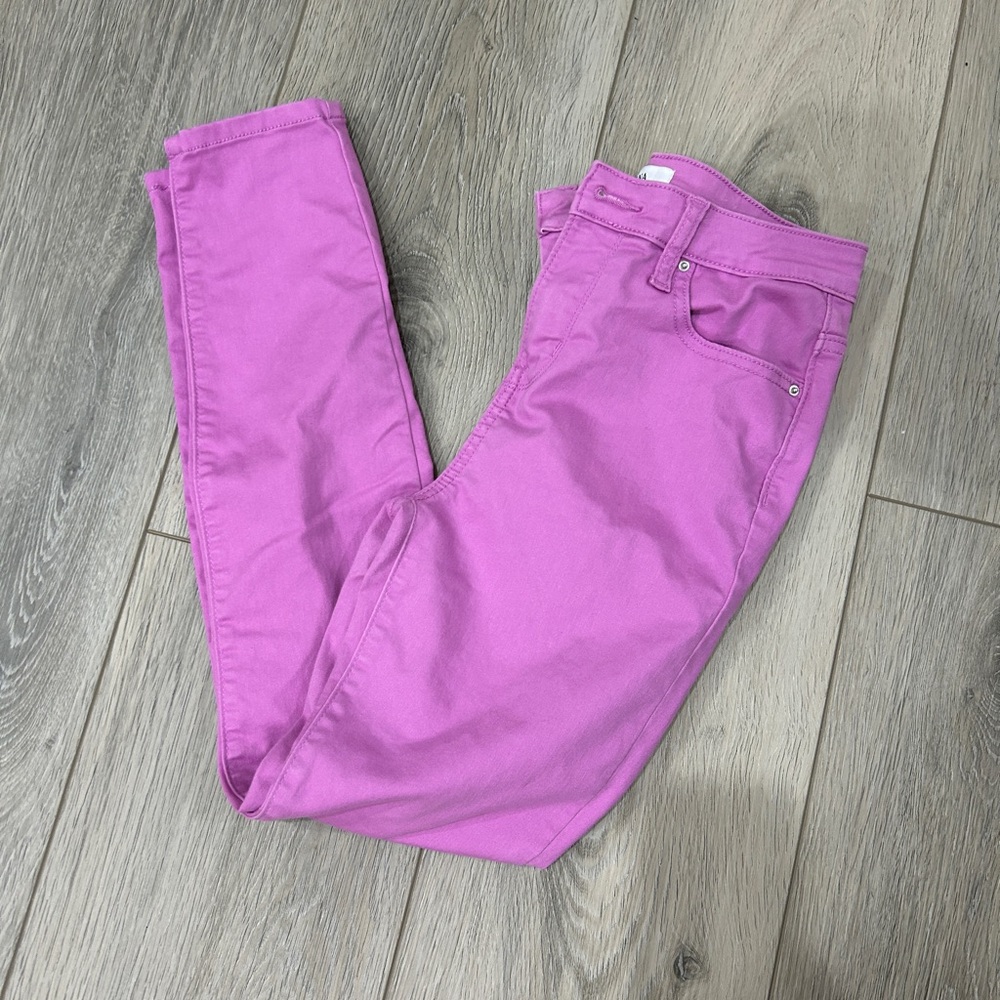 Zenana Outfitters Pink Skinny Jeans Vibrant Denim